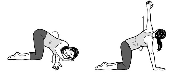 5 Minute stretching routine for tight shoulders and upper back pain, Relieve back pain
